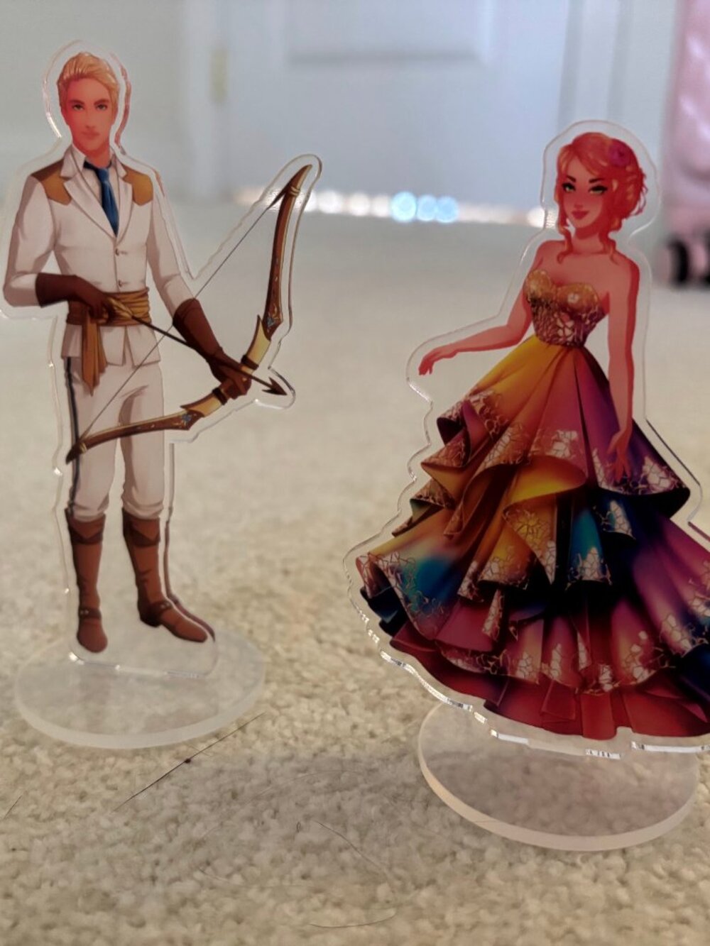NWOT! Once Upon a Broken Heart Jacks & Evangeline Fox Acrylic Bookshelf Figures